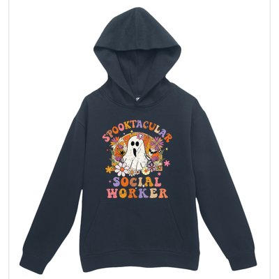 Spooktacular Social Worker Happy Halloween Spooky Matching Urban Pullover Hoodie