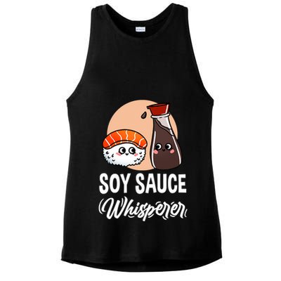 Soy Sauce Whisperer For Sushi Lover Gift Ladies PosiCharge Tri-Blend Wicking Tank