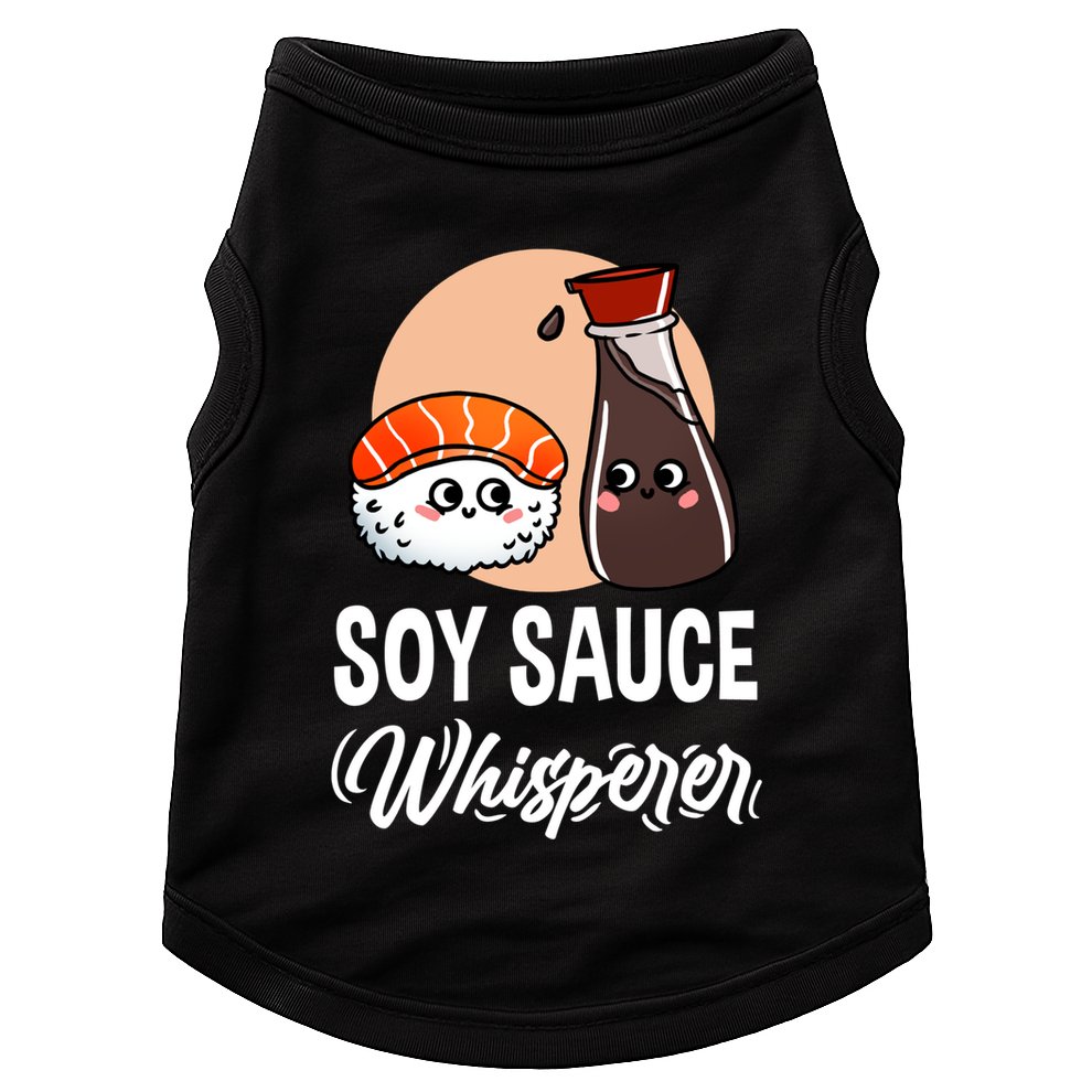 Soy Sauce Whisperer For Sushi Lover Gift Doggie Tank