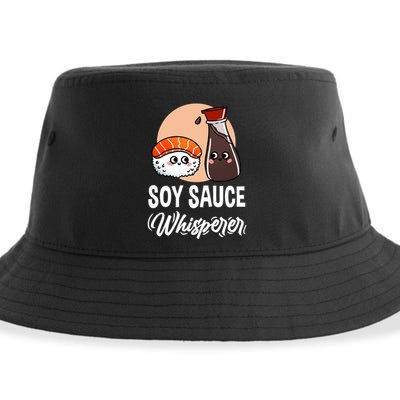 Soy Sauce Whisperer For Sushi Lover Gift Sustainable Bucket Hat