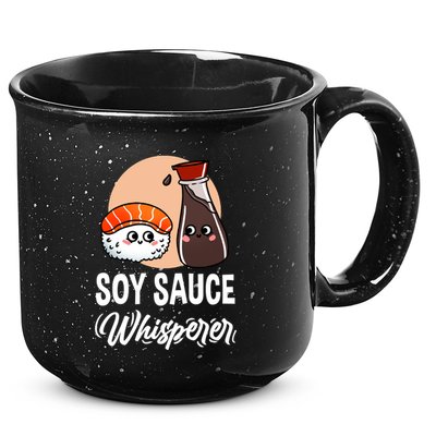 Soy Sauce Whisperer For Sushi Lover Gift 15oz Campfire Ceramic Mug