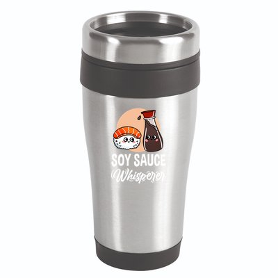 Soy Sauce Whisperer For Sushi Lover Gift 16oz Travel Tumbler