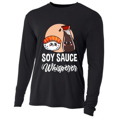Soy Sauce Whisperer For Sushi Lover Gift Cooling Performance Long Sleeve Crew