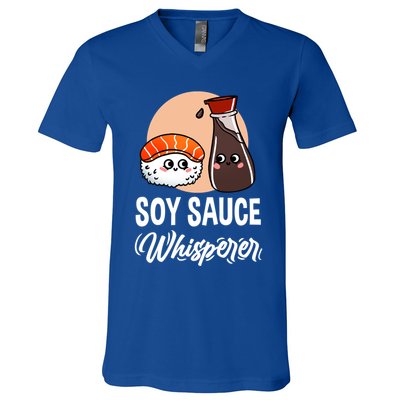 Soy Sauce Whisperer For Sushi Lover Gift V-Neck T-Shirt