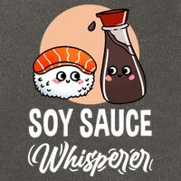 Soy Sauce Whisperer For Sushi Lover Gift Cotton Canvas Backpack