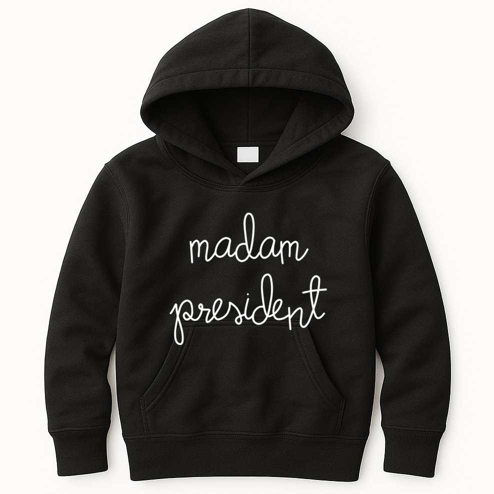 Sharon Stone Wearing Madam President Limited Kids Hoodie
