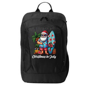 Santa Sunglasses Xmas Beach Tropical Christmas In July City Backpack