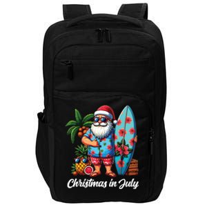 Santa Sunglasses Xmas Beach Tropical Christmas In July Impact Tech Backpack