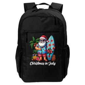 Santa Sunglasses Xmas Beach Tropical Christmas In July Daily Commute Backpack