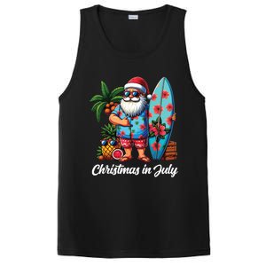 Santa Sunglasses Xmas Beach Tropical Christmas In July PosiCharge Competitor Tank