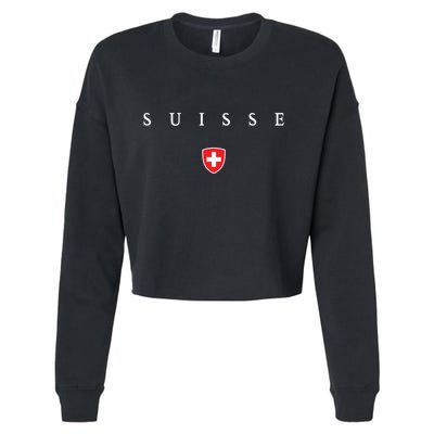Switzerland Suisse Xo4u Original Cropped Pullover Crew