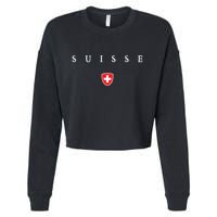 Switzerland Suisse Xo4u Original Cropped Pullover Crew