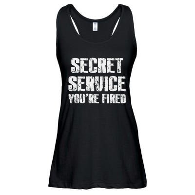 Secret Service YouRe Fired Funny Ladies Essential Flowy Tank