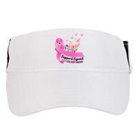Support Squad You Are Not Alone Breast Cancer Butterfly Ribbon Adult Drive Performance Visor