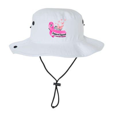 Support Squad You Are Not Alone Breast Cancer Butterfly Ribbon Bucket Hat