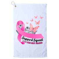 Support Squad You Are Not Alone Breast Cancer Butterfly Ribbon Golf Towel