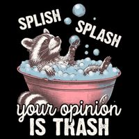 Splish Splash You Opinion Is Trash Funny Skunk 16 in Basic Backpack