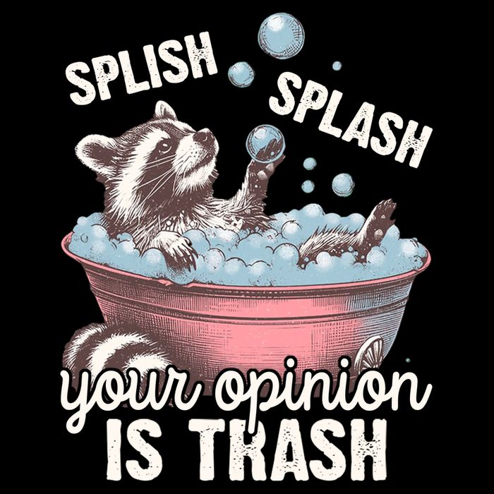 Splish Splash You Opinion Is Trash Funny Skunk 16 in Basic Backpack