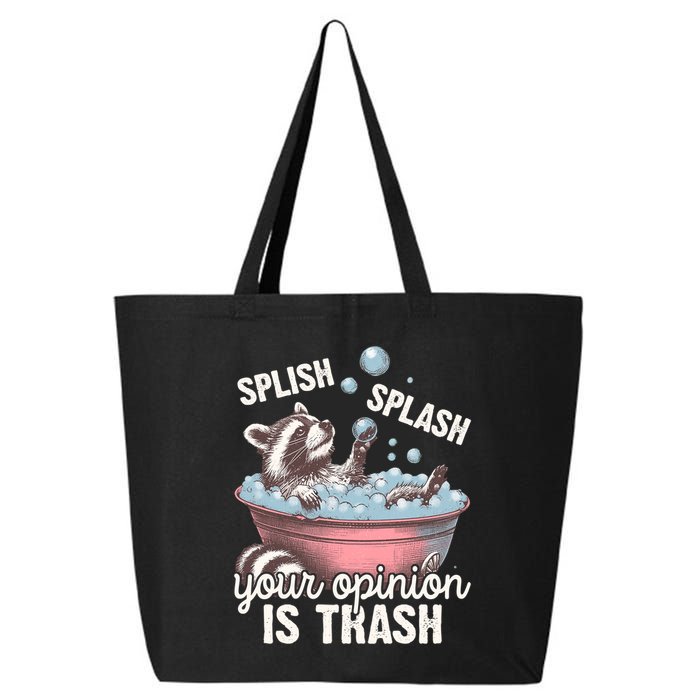 Splish Splash You Opinion Is Trash Funny Skunk 25L Jumbo Tote