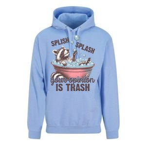 Splish Splash You Opinion Is Trash Funny Skunk Unisex Surf Hoodie