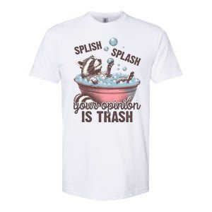 Splish Splash You Opinion Is Trash Funny Skunk Softstyle CVC T-Shirt