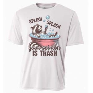 Splish Splash You Opinion Is Trash Funny Skunk Cooling Performance Crew T-Shirt