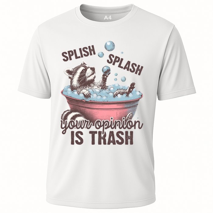 Splish Splash You Opinion Is Trash Funny Skunk Performance Shirt