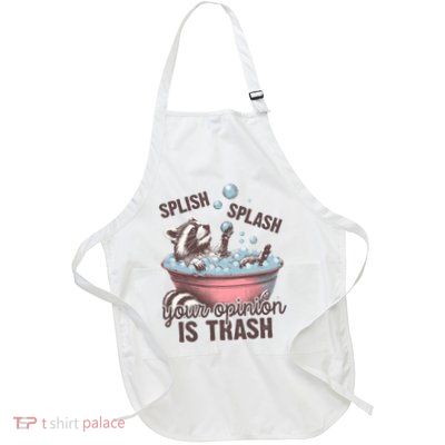 Splish Splash You Opinion Is Trash Funny Skunk Apron