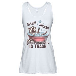 Splish Splash You Opinion Is Trash Funny Skunk Ladies Essential Flowy Tank