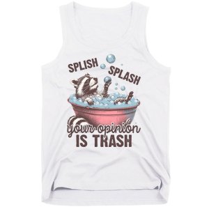 Splish Splash You Opinion Is Trash Funny Skunk Tank Top