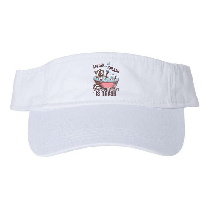 Splish Splash You Opinion Is Trash Funny Skunk Visor