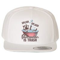 Splish Splash You Opinion Is Trash Funny Skunk Wool Snapback Cap