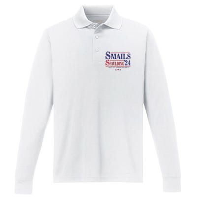 Smails Spaulding24 YouLl Get Nothing And Like It Apparel Performance Long Sleeve Polo