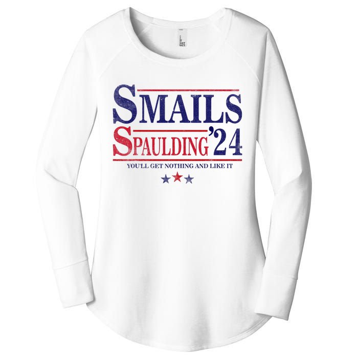 Smails Spaulding24 YouLl Get Nothing And Like It Apparel Women's Perfect Tri Tunic Long Sleeve Shirt