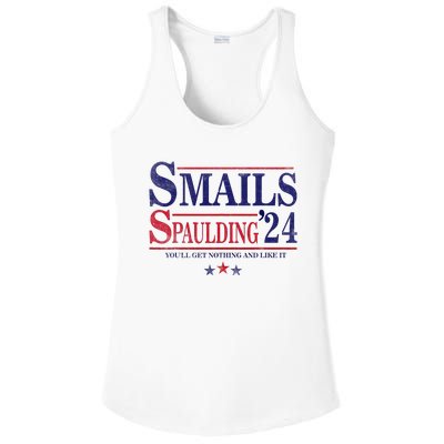 Smails Spaulding24 YouLl Get Nothing And Like It Apparel Ladies PosiCharge Competitor Racerback Tank