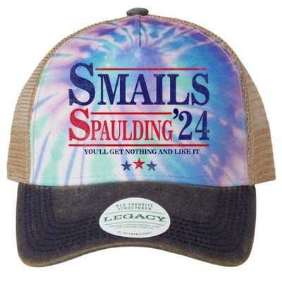 Smails Spaulding24 YouLl Get Nothing And Like It Apparel Legacy Tie Dye Trucker Hat