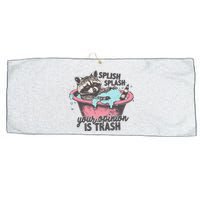 Splish Splash Your Opinion Is Trash Large Microfiber Waffle Golf Towel