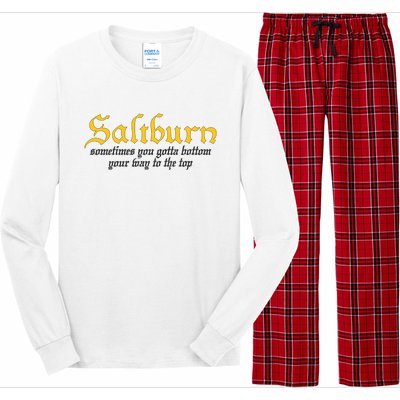 Saltburn Sometimes You Gotta Bottom Your Way To The Top Long Sleeve Pajama Set