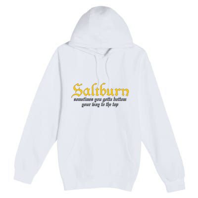 Saltburn Sometimes You Gotta Bottom Your Way To The Top Premium Pullover Hoodie