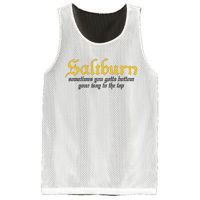 Saltburn Sometimes You Gotta Bottom Your Way To The Top Mesh Reversible Basketball Jersey Tank