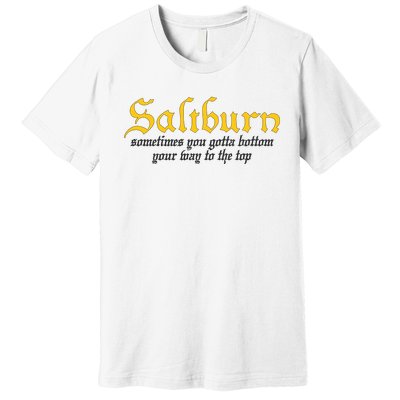 Saltburn Sometimes You Gotta Bottom Your Way To The Top Premium T-Shirt