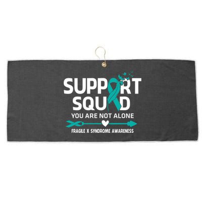 Support Squad You Are Not Alone Fragile X Syndrome Awareness Gift Large Microfiber Waffle Golf Towel