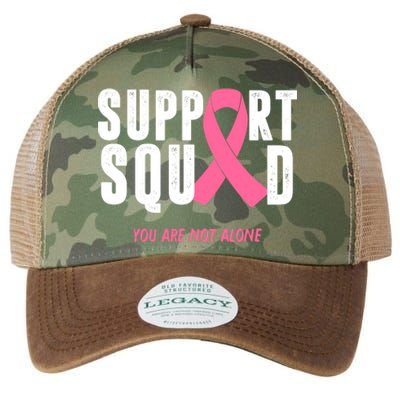 Support Squad You Are Not Alone Cancer Legacy Tie Dye Trucker Hat