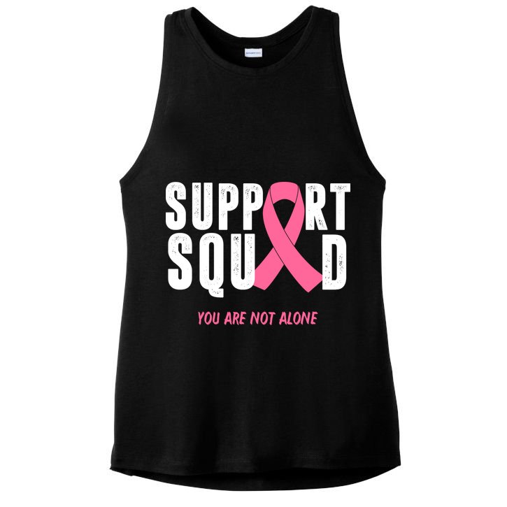 Support Squad You Are Not Alone Cancer Ladies PosiCharge Tri-Blend Wicking Tank