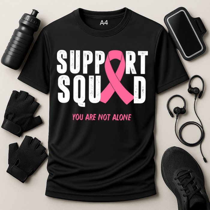 Support Squad You Are Not Alone Cancer Cooling Performance Crew T-Shirt