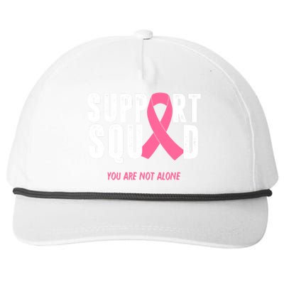 Support Squad You Are Not Alone Cancer Snapback Five-Panel Rope Hat