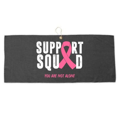 Support Squad You Are Not Alone Cancer Large Microfiber Waffle Golf Towel