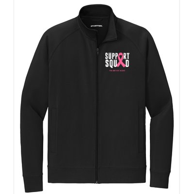 Support Squad You Are Not Alone Cancer Stretch Full-Zip Cadet Jacket