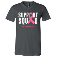 Support Squad You Are Not Alone Cancer V-Neck T-Shirt