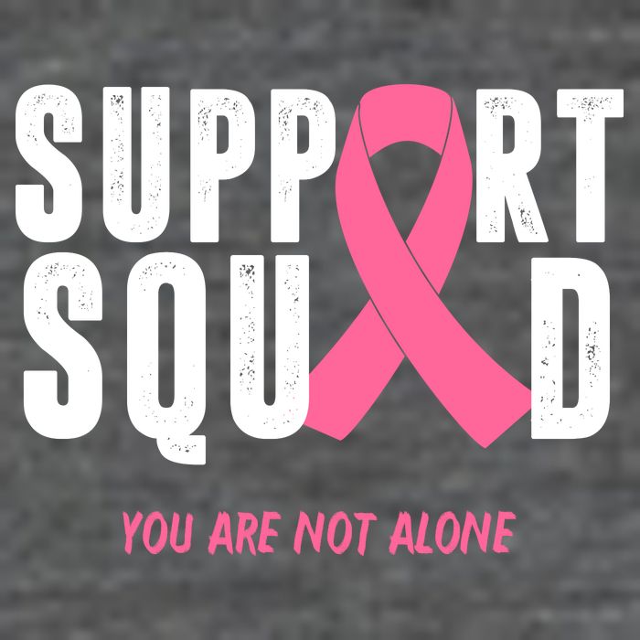 Support Squad You Are Not Alone Cancer Poster